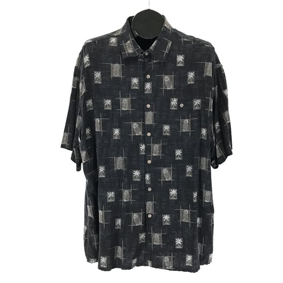 Campia Moda Short Sleeve Hawaiian Shirt Men's Size XXL Palm Trees Casual Summer - Picture 1 of 10